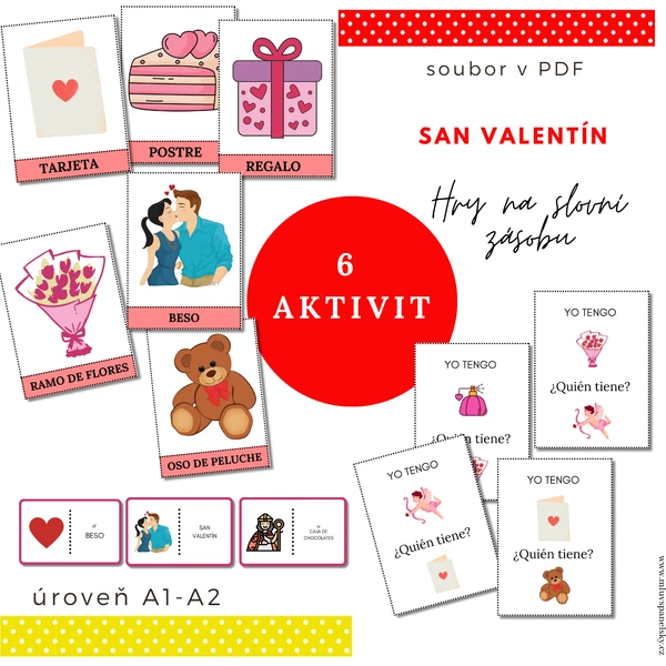 Slovní zásoba na San Valentín