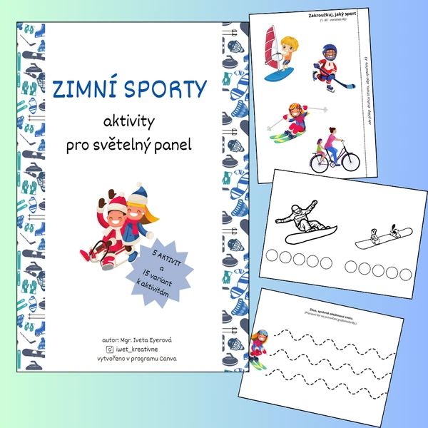 ZIMNÍ SPORTY (aktivity pro světelný panel)