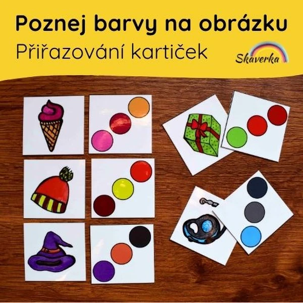 Poznej barvy na obrázku