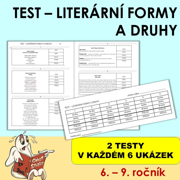 TEST - literární druhy a formy