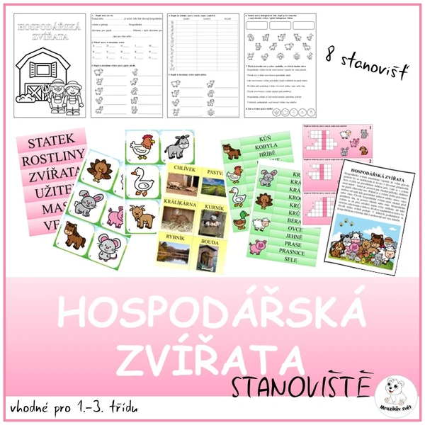 Hospodářská zvířata - stanoviště