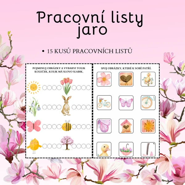 Jarní pracovní listy