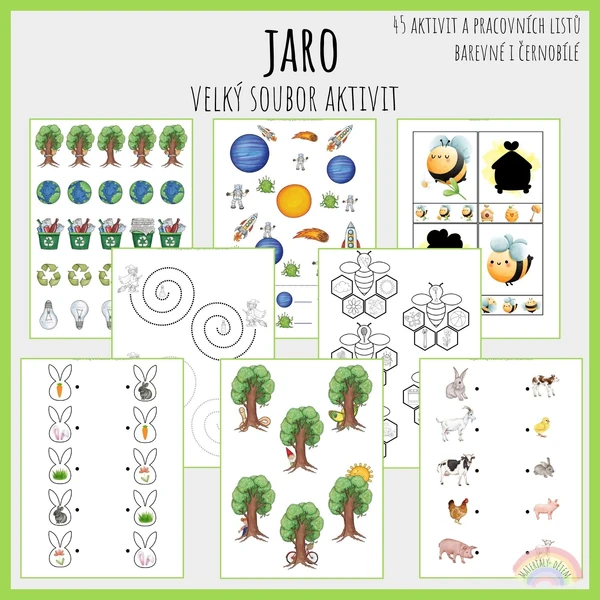 Jaro, velký soubor aktivit