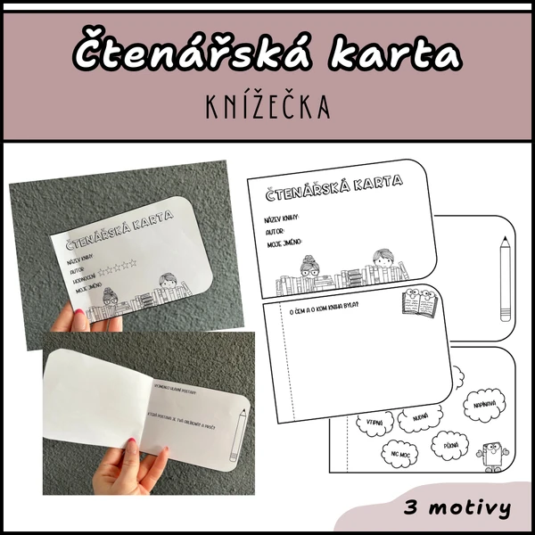 Čtenářská karta - knížečka