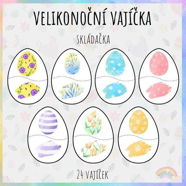 Velikonoční vajíčka, skládačka