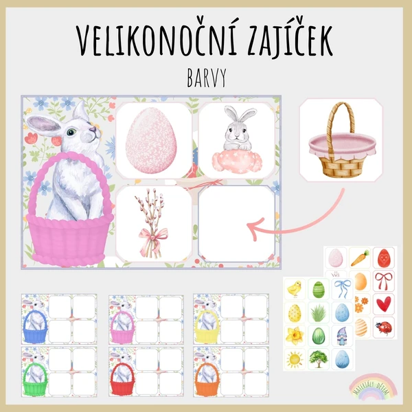 Velikonoční zajíček, barvy