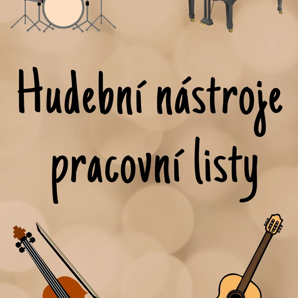 Hudební nástroje - pracovní listy