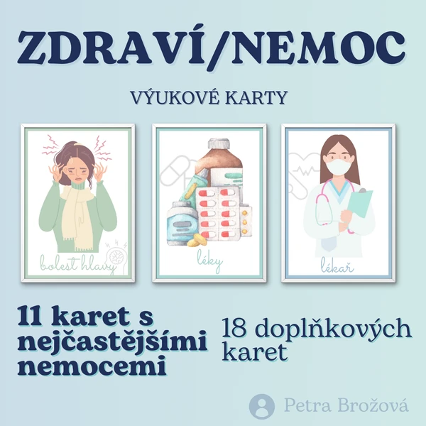 Výukové karty "Zdraví/Nemoc"