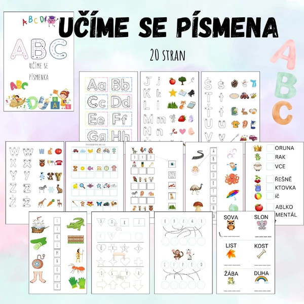 Učíme se písmena, abeceda