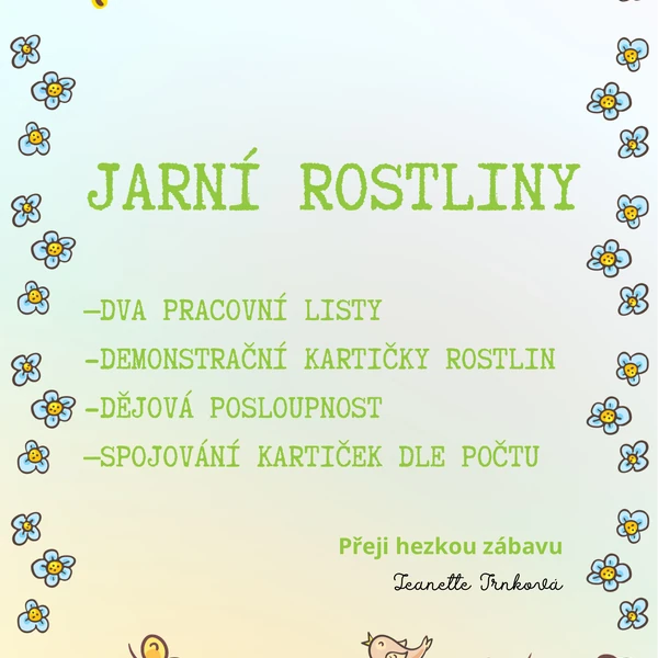 JARNÍ ROSTLINY