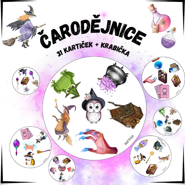 Postřehovka - čarodějnice (jaro, pálení čarodějnic) 