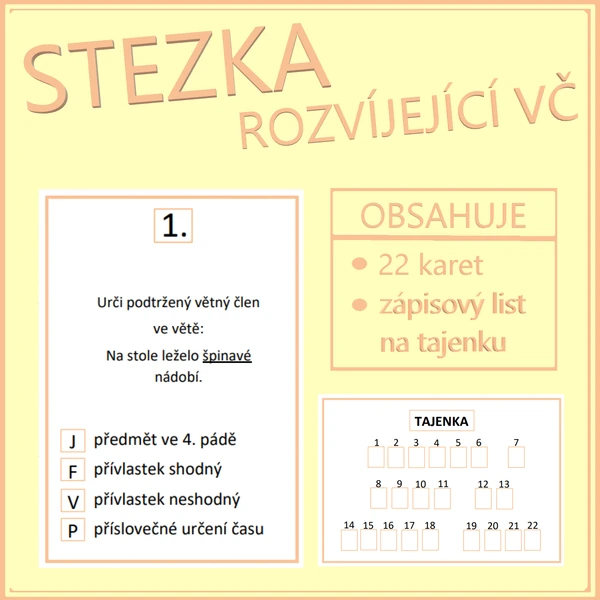 Stezka - rozvíjející větné členy 