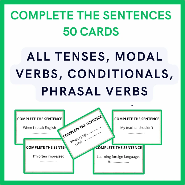 Complete the sentences SET 1