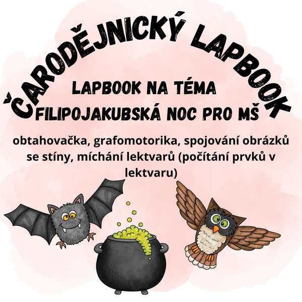 Čarodějnický lapbook MŠ