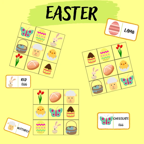 Easter - BINGO, DOMINO