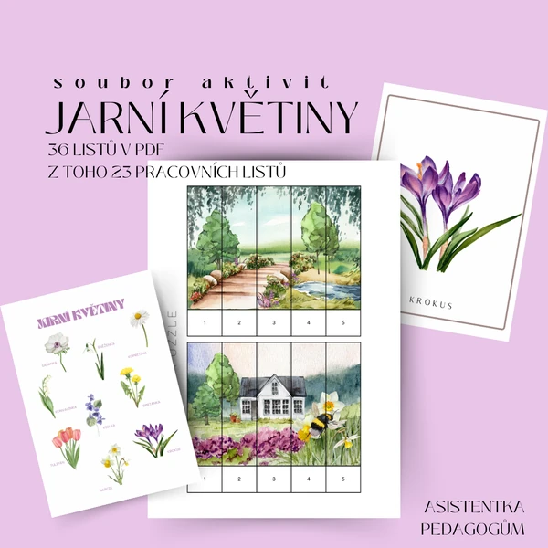 Jarní květiny - soubor aktivit