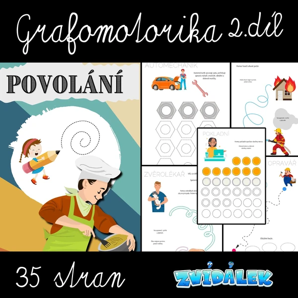 Grafomotorika 2. díl povolání