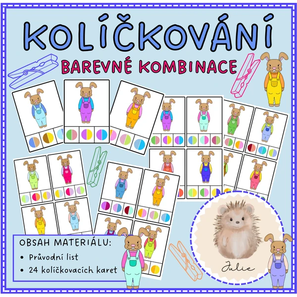 Kolíčkování-barevné kombinace