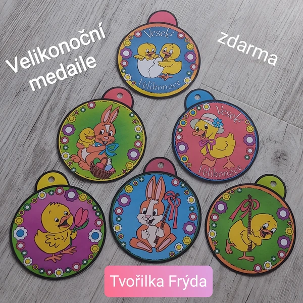 Velikonoční medaile zdarma