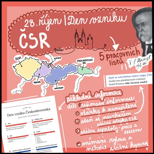 28. října - DEN VZNIKU ČSR - pracovní listy