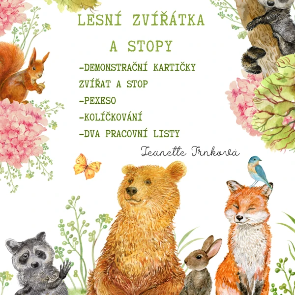 LESNÍ ZVÍŘÁTKA A STOPY