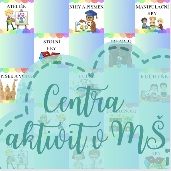 Začít spolu - označení center aktivit v MŠ