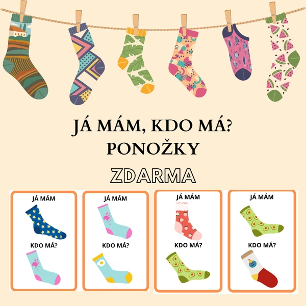 JÁ MÁM, KDO MÁ? PONOŽKY