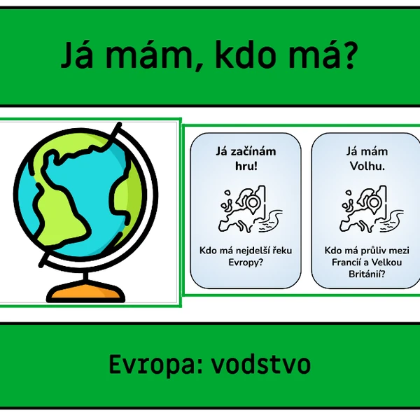 Evropa: vodstvo - Já mám, kdo má?
