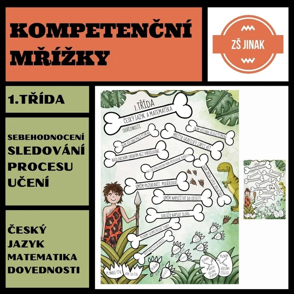 KOMPETENČNÍ MŘÍŽKY - 1.třída - sledování procesu učení