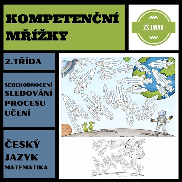 KOMPETENČNÍ MŘÍŽKY - 2.třída - sledování procesu učení
