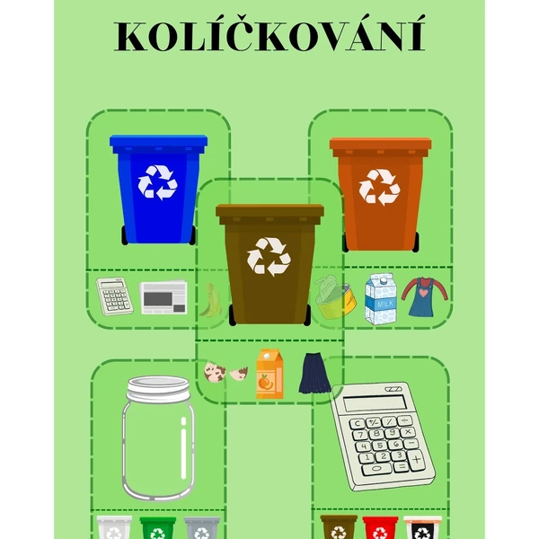 Kolíčkování - tříděný odpad