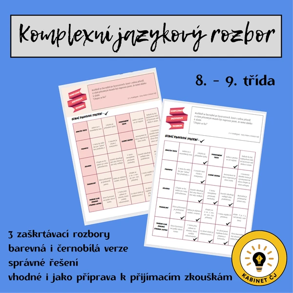 Opravdu komplexní jazykové rozbory