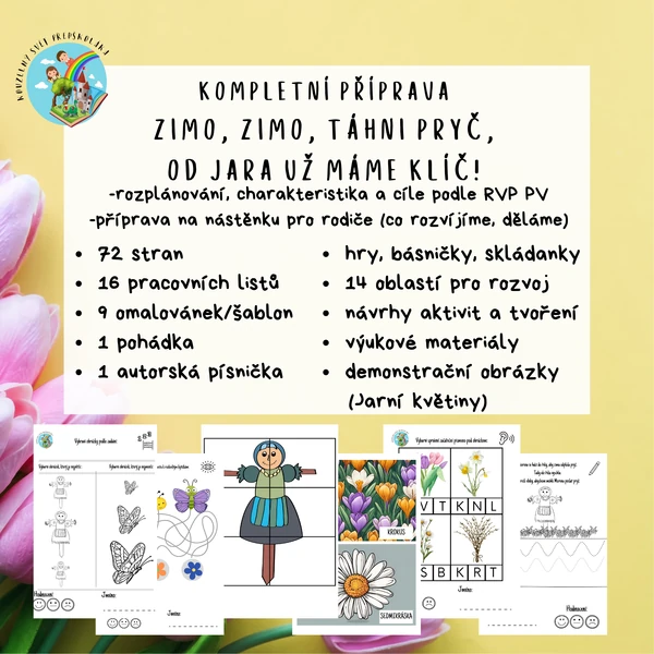 Kompletní příprava pro MŠ - Loučení se zimou/ Vítání jara