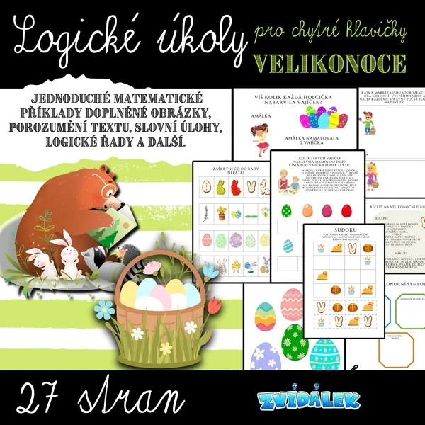 Logické úkoly pro chytré hlavičky - Velikonoce