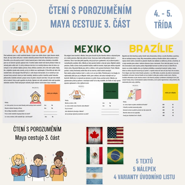 Čtení s porozuměním Maya cestuje 3. díl