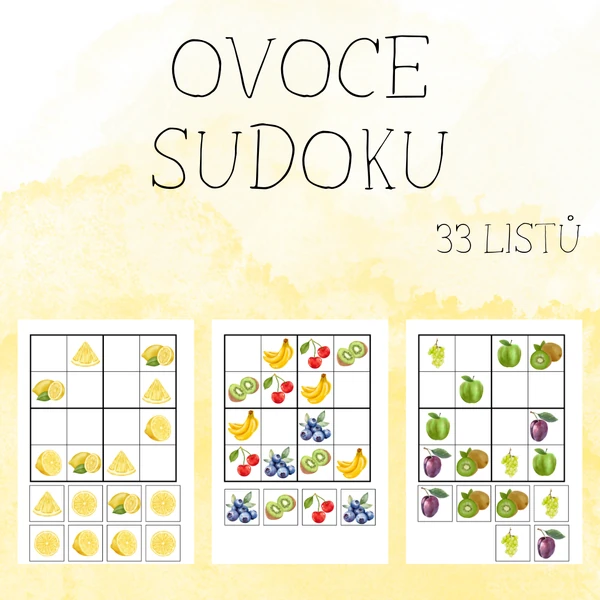 Ovoce - sudoku