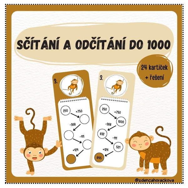Sčítání a odčítání do 1000