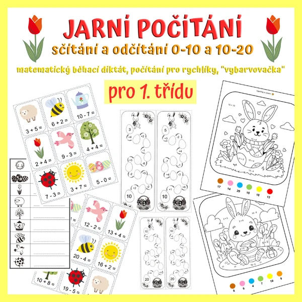 Jarní počítání 0-10, 10-20
