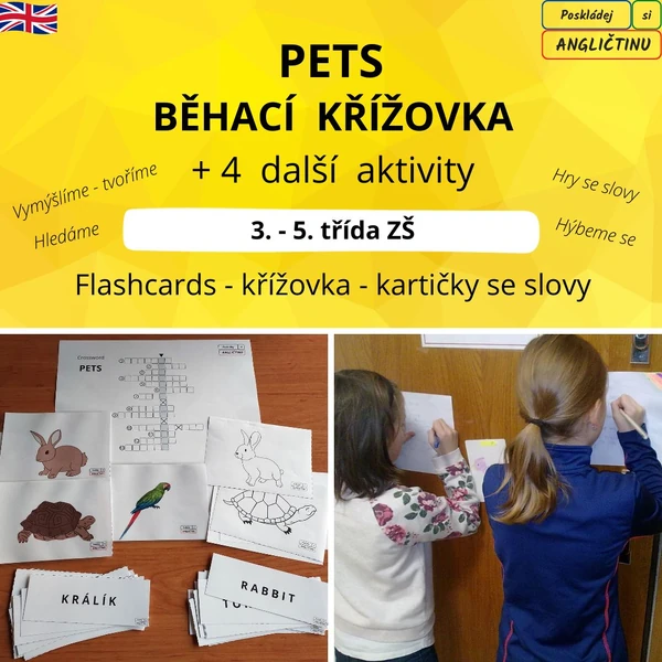 PETS - běhací křížovka + 4 další aktivity