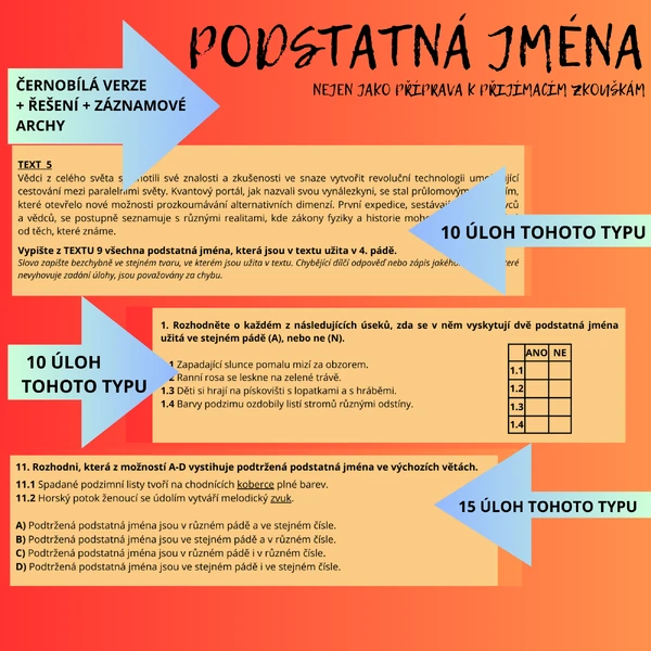 PODSTATNÁ JMÉNA