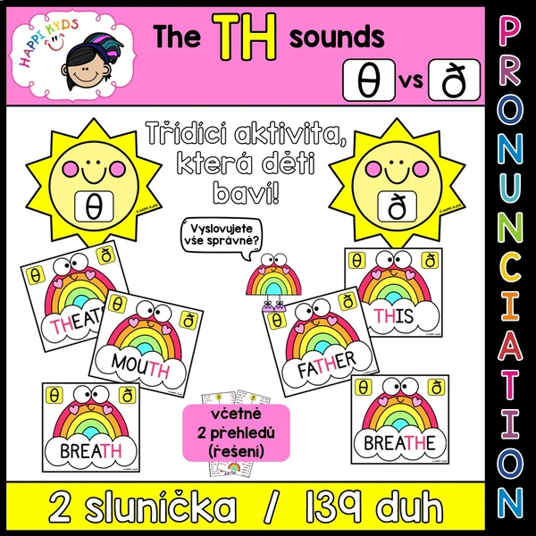 PRONUNCIATION - TH - rainbows and suns