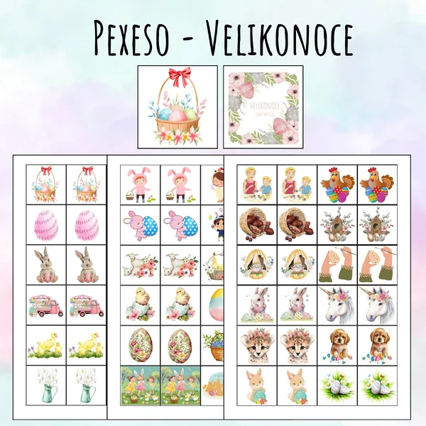 Pexeso - Velikonoce - oboustranné