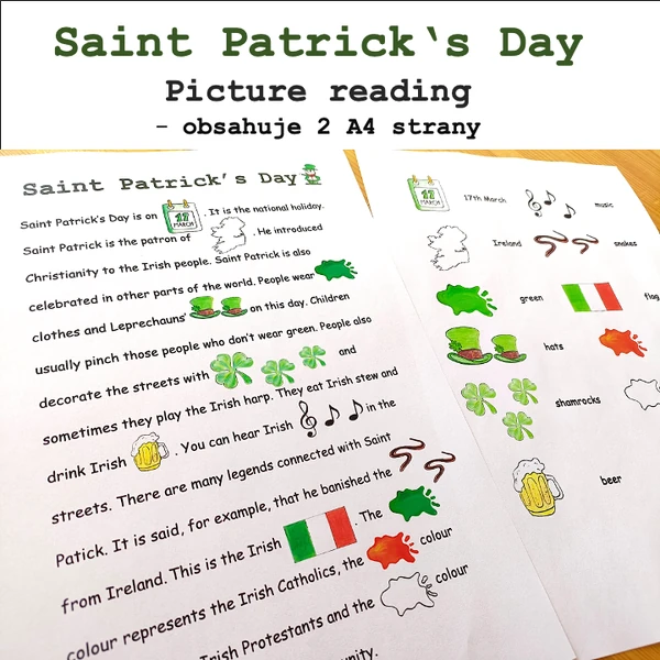 St. Patrick's Day - picture reading