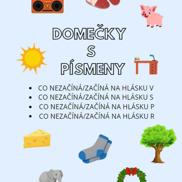 DOMEČKY S PÍSMENY
