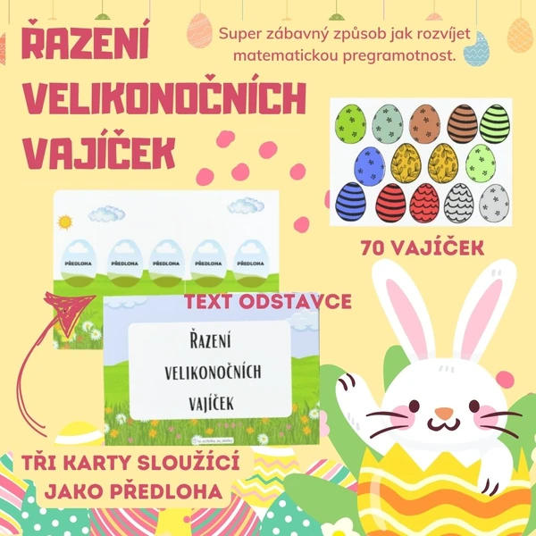 Řazení velikonočních vajíček