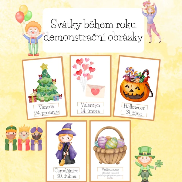 Svátky během roku demonstrační obrázky