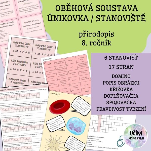 Oběhová soustava - únikovka / stanoviště