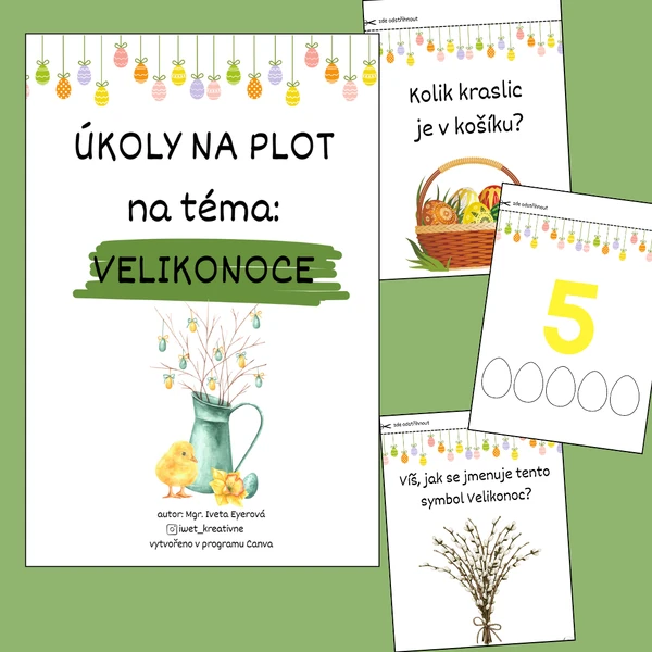VELIKONOCE (úkoly na plot)