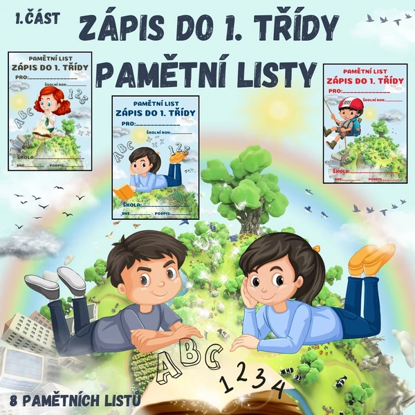 Pamětní list - zápis do první třídy (1. část)