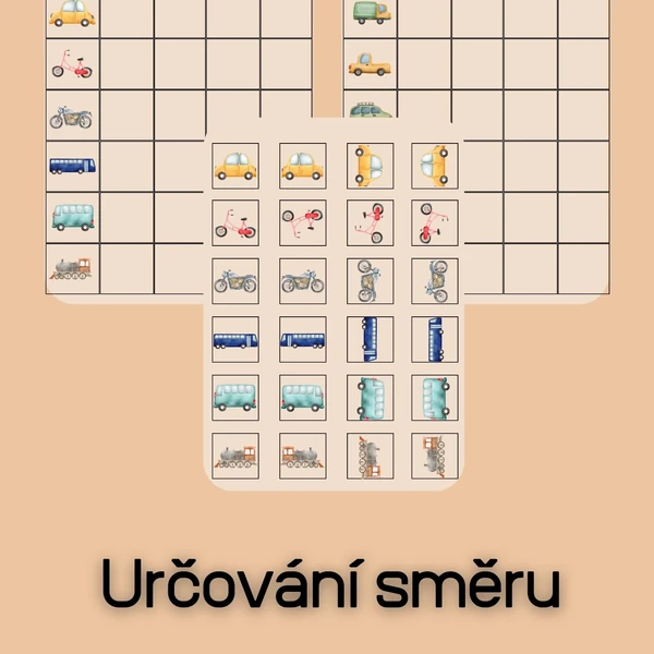 Určování směru - doprava